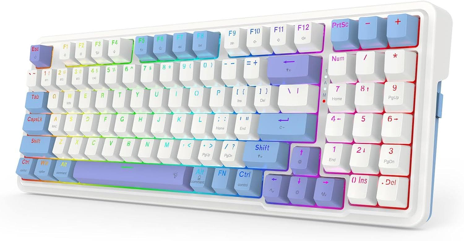 Redragon Gloria Pro 3 Modes Hot-Swappable GASKET RGB Keyboard Redragon Gloria Pro 3 Modes Hot-Swappable GASKET RGB Keyboard
